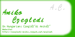 aniko czegledi business card